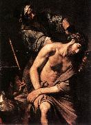 VALENTIN DE BOULOGNE Crowning with Thorns a oil on canvas